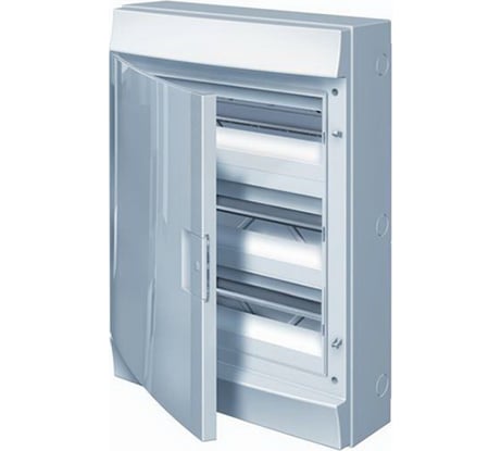 Настенный бокс ABB Mistral41 36М непрозрачная дверь с клемм 2ряда белый 1SPE007717F9977