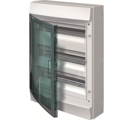 Настенный бокс ABB 54М прозрачная дверь Mistral65 с клемм серый 1SLM006501A1208