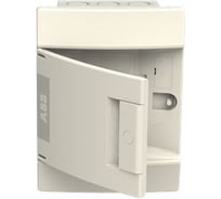 Бокс в нишу ABB Mistral41 4М непрозрачная дверь без клемм белый 1SLM004100A1100
