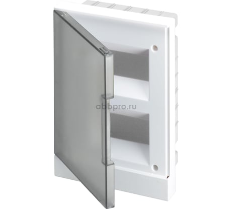 Бокс в нишу ABB 16М серая дверь Basic E с клеммами 1SZR004002A1205