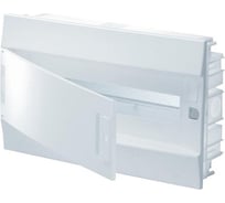 Бокс в нишу ABB Mistral41 18М непрозрачная дверь без клемм белый 1SLM004100A1104