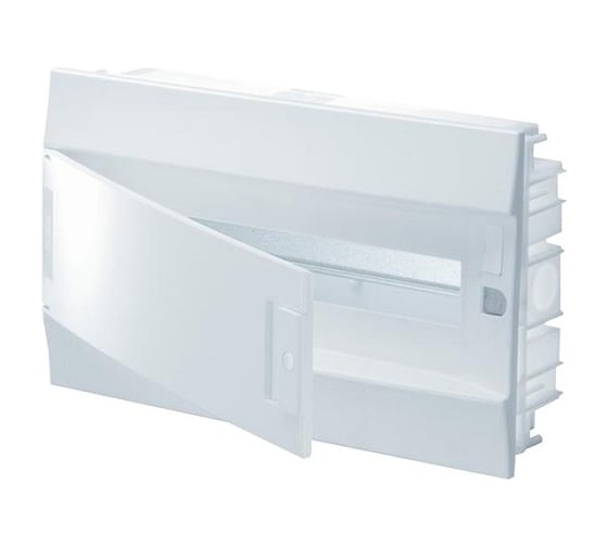 Бокс в нишу ABB Mistral41 18М непрозрачная дверь без клемм белый 1SLM004100A1104