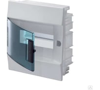Бокс в нишу ABB Mistral41 8М зеленая дверь без клемм белый 1SLM004100A1202