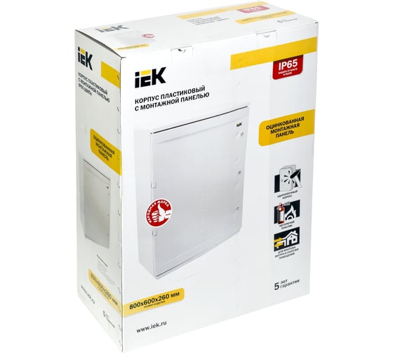 Корпус пластиковый IEK щмпп 800x600x260мм ухл1 ip65 MKP93-N-806026-65