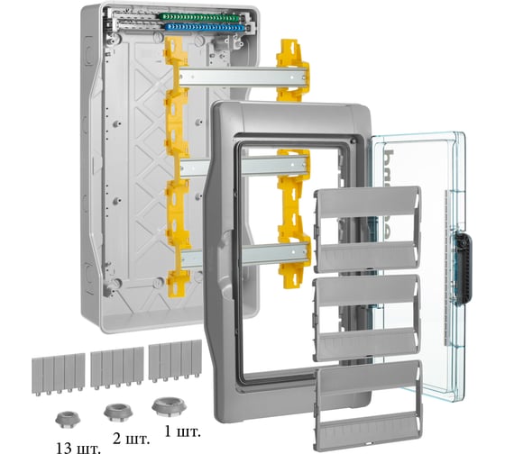 Щиток Legrand Plexo³ IP 65 IK 09 3 ряда 90 А 12 модулей 601983