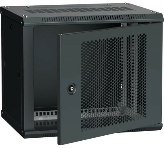 Шкаф ITK Linea W 6U 600x450 мм перфорированная дверь RAL9005 LWR5-06U64-PF