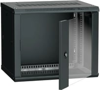 Шкаф ITK LINEA W 9U 600х450 мм дверь стекло RAL 9005 LWR5-09U64-GF