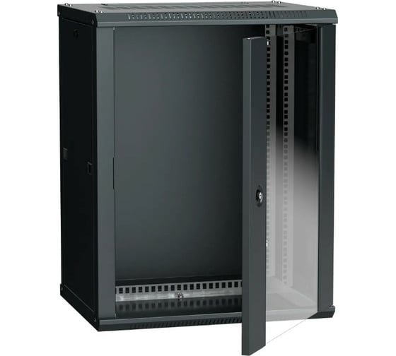 Шкаф ITK LINEA W 18U 600х450 мм дверь стекло RAL 9005 LWR5-18U64-GF 1