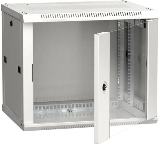 Шкаф ITK LINEA W 9U 600х450 мм дверь стекло RAL 7035 LWR3-09U64-GF