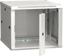 Шкаф ITK LINEA W 9U 600х600 мм дверь стекло RAL 7035 LWR3-09U66-GF