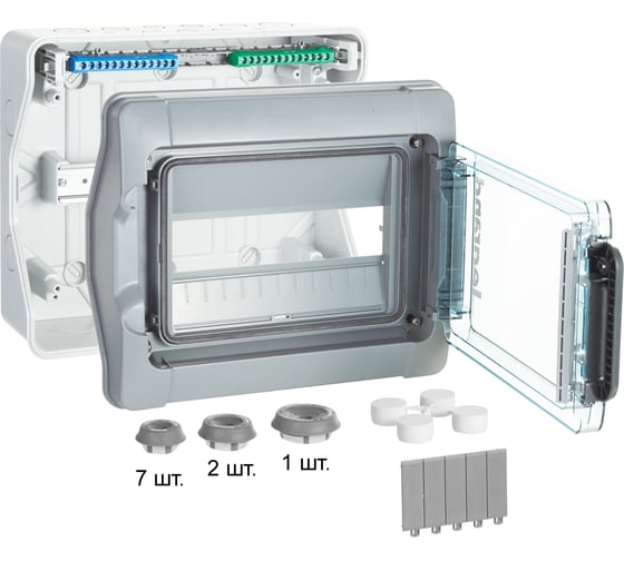 Щиток Legrand Plexo³ IP 65 IK 09 1 ряд 63 А 12 модулей 601981