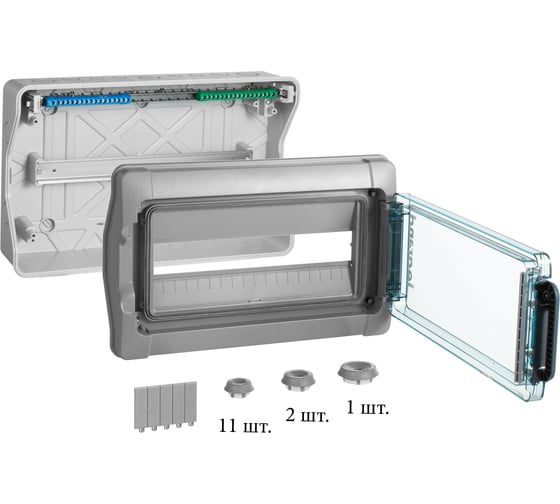 Щиток Legrand Plexo³ IP 65 IK 09 1 ряд 63 А 18 модулей 601985