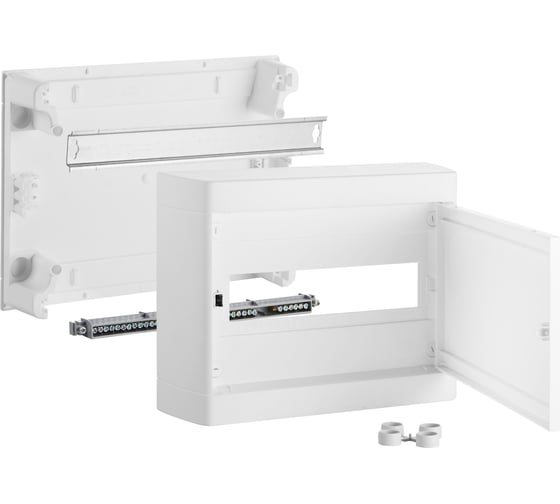 Накладной распределительный щит Legrand Nedbox с белой дверью 1 рейка х 12 (+1) модулей 601236