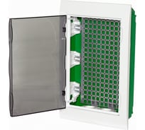 Встраиваемый корпус Systeme Electric City9 box it с прозрачной дверцей, 3 ряда/36 модудей, 2 розетки EZ9E312S2FIT