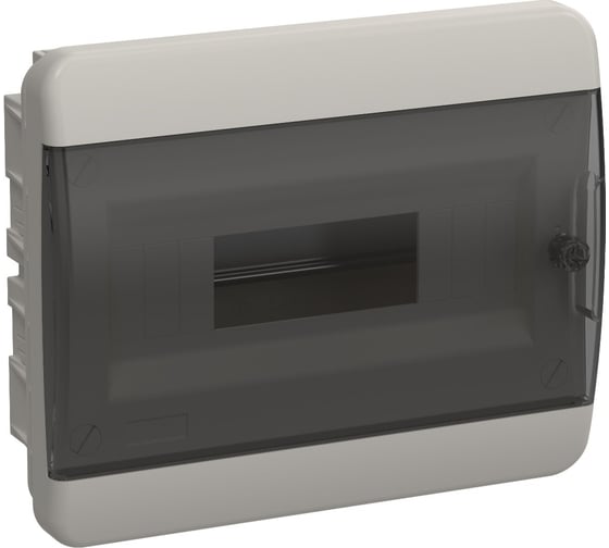 Корпус пластиковый IEK TEKFOR ЩРВ-П-12 IP41 черн. прозр. дверь TF5-KP12-V-12-41-K01-K03 1