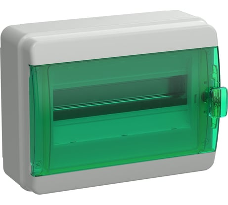 Корпус пластиковый IEK TEKFOR КМПн-12 IP65 зеленая прозрачная дверь TF5-KP72-N-12-65-K03-K06