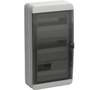 Корпус пластиковый IEK TEKFOR КМПн-36 IP65 черная прозрачная дверь TF5-KP72-N-36-65-K03-K02