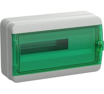 Корпус пластиковый IEK TEKFOR КМПн-18 IP65 зеленая прозрачная дверь TF5-KP72-N-18-65-K03-K06