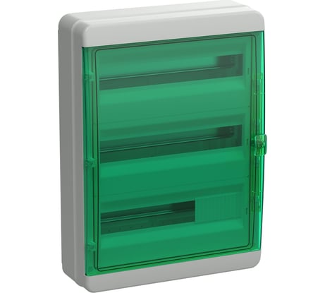 Корпус пластиковый IEK TEKFOR КМПн-54 IP65 зеленая прозрачная дверь TF5-KP72-N-54-65-K03-K06