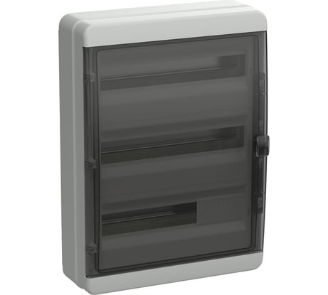 Корпус пластиковый IEK TEKFOR КМПн-54 IP65 черная прозрачная дверь TF5-KP72-N-54-65-K03-K02
