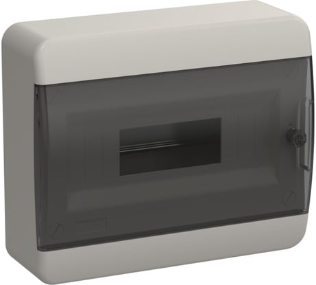 Корпус пластиковый IEK TEKFOR ЩРН-П-12 IP41 черная прозрачная дверь TF5-KP12-N-12-41-K01-K03