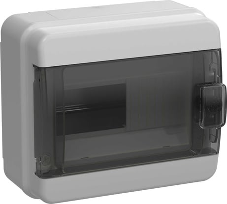 Корпус пластиковый IEK TEKFOR КМПн-8 IP65 черная прозрачная дверь TF5-KP72-N-08-65-K03-K02