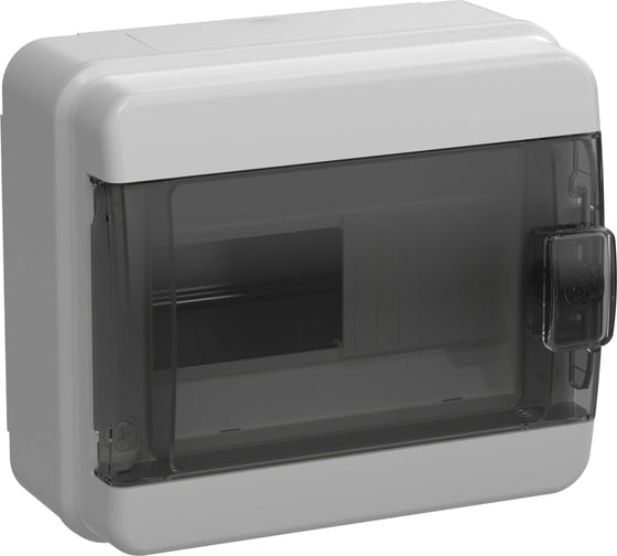 Корпус пластиковый IEK TEKFOR КМПн-8 IP65 черная прозрачная дверь TF5-KP72-N-08-65-K03-K02
