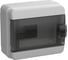 Корпус пластиковый IEK TEKFOR КМПн-8 IP65 черная прозрачная дверь TF5-KP72-N-08-65-K03-K02 1