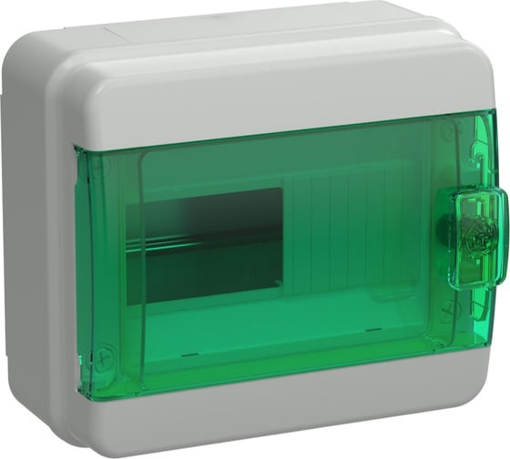 Корпус пластиковый IEK TEKFOR КМПн-8 IP65 зеленая прозрачная дверь TF5-KP72-N-08-65-K03-K06 1