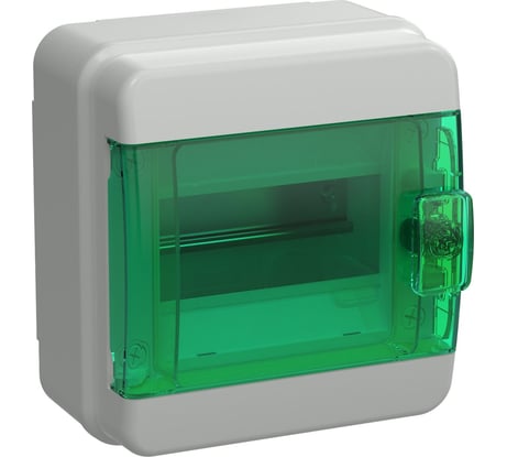 Корпус пластиковый IEK TEKFOR КМПн-6 IP65 зеленая прозрачная дверь TF5-KP72-N-06-65-K03-K06