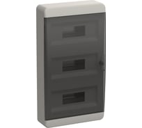 Корпус пластиковый IEK TEKFOR ЩРН-П-36 IP41 черная прозрачная дверь TF5-KP12-N-36-41-K01-K03