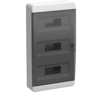 Корпус пластиковый IEK TEKFOR ЩРН-П-36 IP41 черная прозрачная дверь TF5-KP12-N-36-41-K01-K03