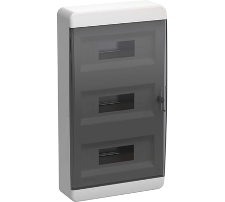 Корпус пластиковый IEK TEKFOR ЩРН-П-36 IP41 черная прозрачная дверь TF5-KP12-N-36-41-K01-K03