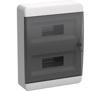 Корпус пластиковый IEK TEKFOR  ЩРН-П-24 IP41 черн. прозр. дверь / BNK 40-24-1 TF5-KP12-N-24-41-K01-K03