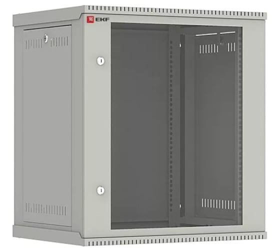 Телекоммуникационный настенный шкаф EKF 12U 600х450 дверь стекло Astra E серия PROxima SQITB12G450DE