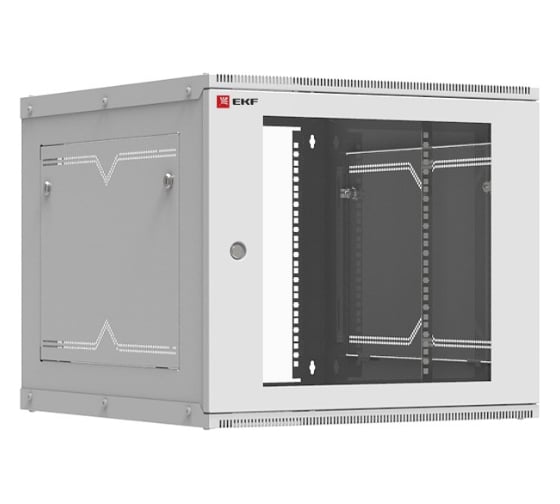 Телекоммуникационный настенный шкаф EKF серия PROxima, Astra, 9U, 600х650, дверь стекло ITB9G650D 1