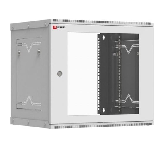 Телекоммуникационный настенный шкаф EKF серия PROxima, Astra, 9U, 600х450, дверь стекло ITB9G450D 1