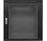 Шкаф настенный EKF 19" TERACOM PRO 12U 600x450 мм дверь стеклянная с замком-ручкой чёрный TRP-WLL-1264-40B 1