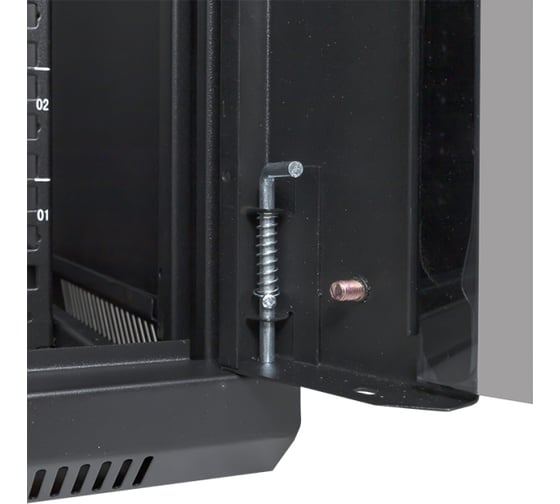 Шкаф настенный EKF 19" TERACOM PRO 12U 600x600 мм дверь стеклянная с замком-ручкой чёрный TRP-WLL-1266-40B