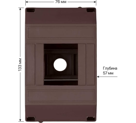 Бокс для наружной установки TDM ELECTRIC КМПн 1/4 ЭКО, IP20, инд. штрихкод SQ0907-0402