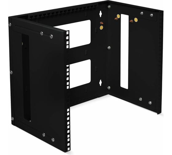 Кронштейн настенный Cabeus 19" 9U, цвет черный NC-9U-BK