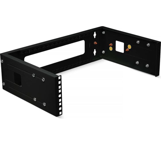 Кронштейн настенный Cabeus 19" 3U, цвет черный NC-3U-BK