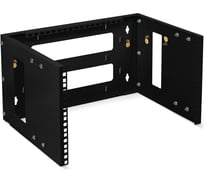 Кронштейн настенный Cabeus 19" 6U, цвет черный NC-6U-BK