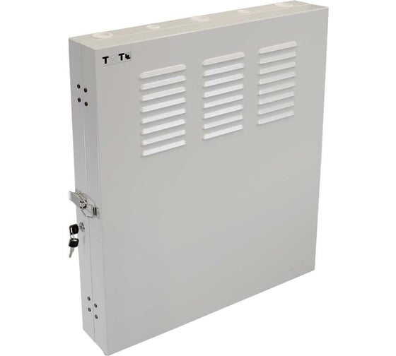 Шкаф настенный вертикальный TWT 2U 643x1083, серый TWT-CBVRT-2U-6x10-GY