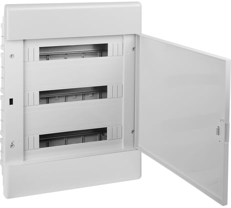 Щиток встраиваемый Рувинил серии Тусо на 54 модуля серого цвета с непрозрачной дверцей 645x116x464 мм 68154С