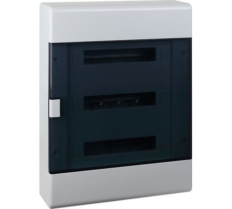 Щит навесной Рувинил серии Тусо на 54 модуля серый с прозрачной дверцей 648x116x468 мм 68054СП