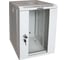 Шкаф настенный TWT 10", 12U 312x300, стеклянная дверь, серый TWT-CBW10G-12U-3x3-GY 1