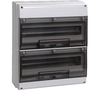 Щит IEK ЩРн-П-24 КМПн 2/24 прозрачная дверца, IP66, белый, ИЭК MKP73-N-24-66
