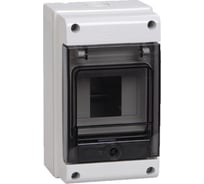 Щит IEK ЩРн-П-4 КМПн 1/4 прозрачная дверца, IP66, белый, ИЭК MKP73-N-04-66