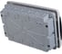 Встраиваемый щит Tekfor 12 модулей, IP41, прозрачная черная дверца CVK 40-12-1 01-05-005 2